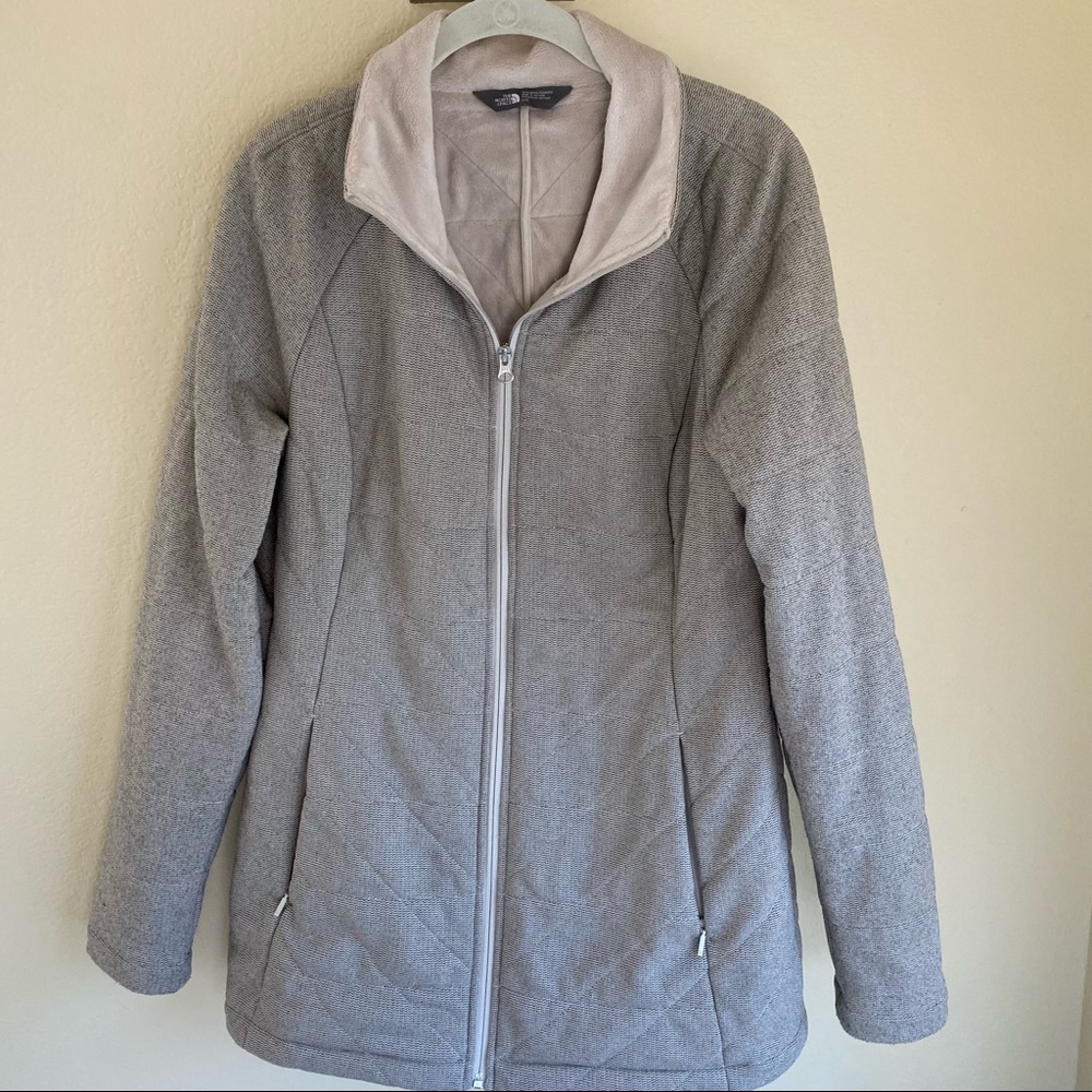 The North Face quilted fleece jacket